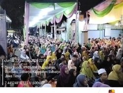 Bersama Neng Umi Laila, Warga Desa popoh Gelar Sholawat dan Doa Haul Mbah Buyut Den Mas